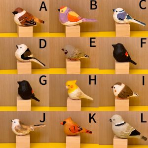 Hand Cardinal Wood Carving Bird Figurine