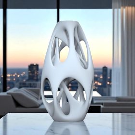 Modern Geometric Vase 3D Printable Decor