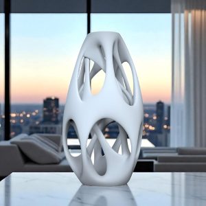 Modern Geometric Vase 3D Printable Decor