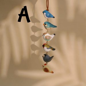 Handmade Wooden Bird Ornament - Artisan Decor